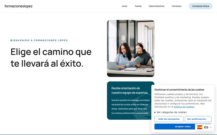 Screenshot of formacioneslopez.es