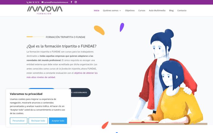 Screenshot of formacioninnova.es