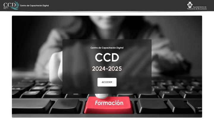 Screenshot of formacionpenaranda.es