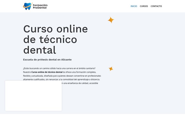 Screenshot of formacionprodental.com