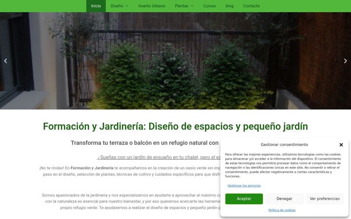 Screenshot of formacionyjardineria.es