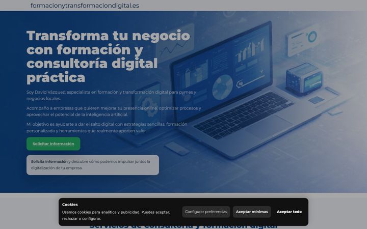 Screenshot of formacionytransformaciondigital.es