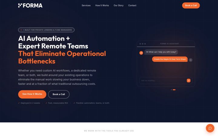 Screenshot of formaconsultants.com