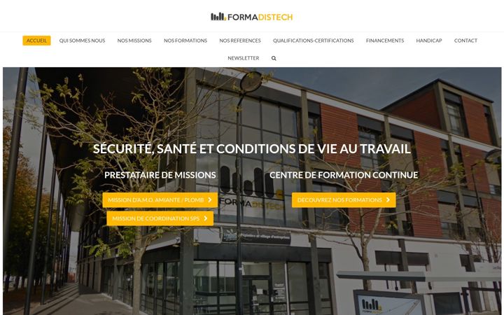 Screenshot of formadistech.fr