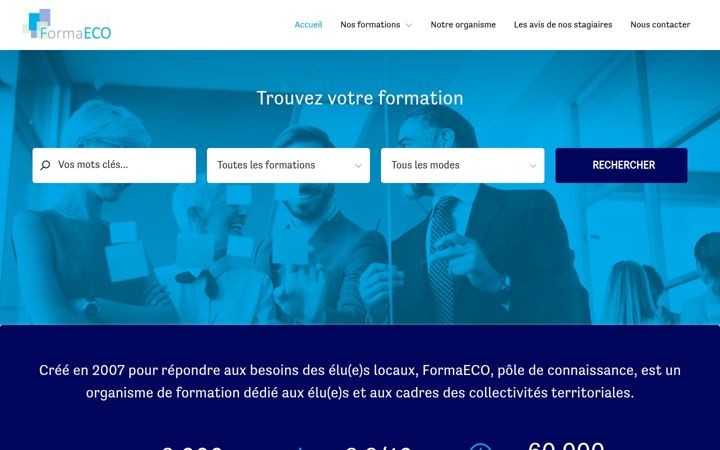 Screenshot von formaeco.fr