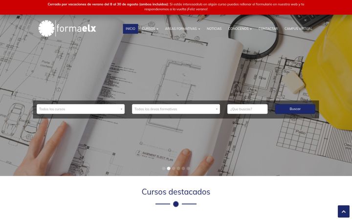 Screenshot of formaelx.com