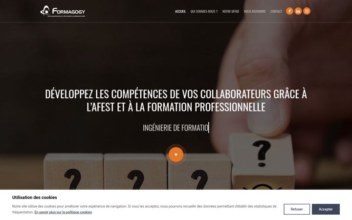 Screenshot of formagogy.fr