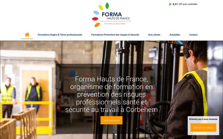 Screenshot of formahdf-avis.com