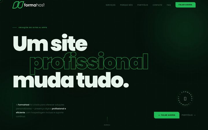 Screenshot of formahost.com.br