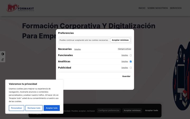 Screenshot of formakit.es