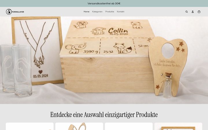 Screenshot of formalayer.de