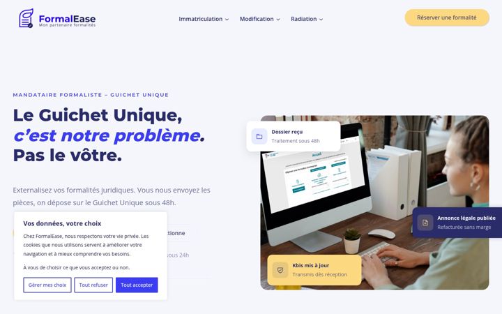Screenshot of formalease.fr
