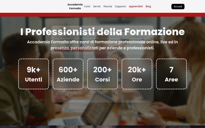 Screenshot of formalia.it