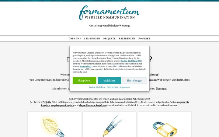 Screenshot of formamentum.de