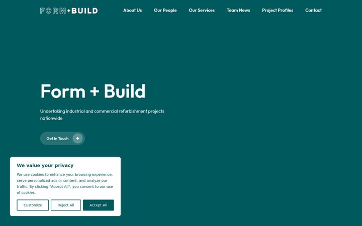 Skærmbillede af formandbuild.co.uk