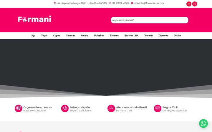 Skärmbild av formani.com.br