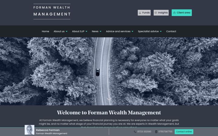Skærmbillede af formanwealthmanagement.co.uk