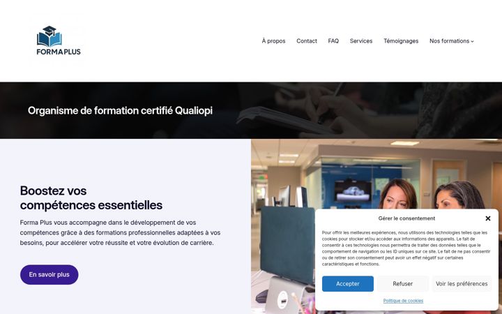 Screenshot of formapluspro.fr