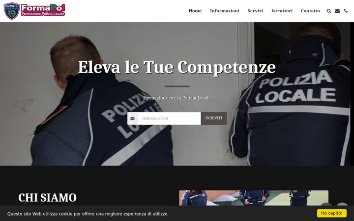 Skjámynd af formapol.it