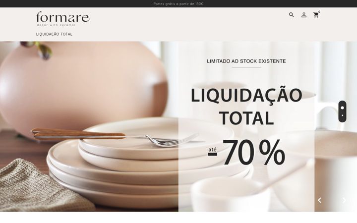 Ekrano kopija formare.com.pt