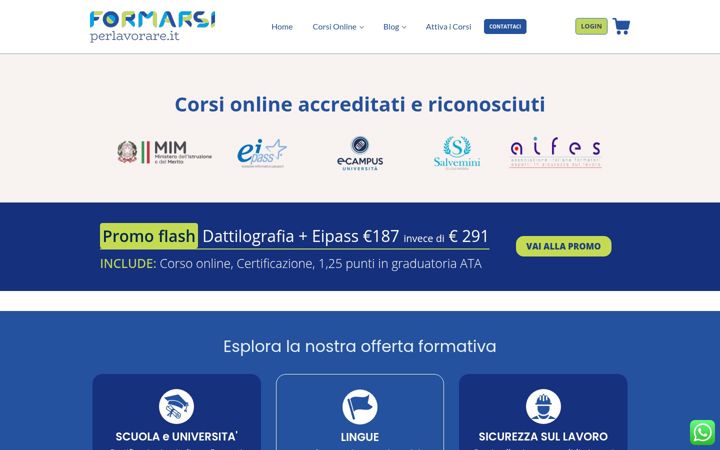 Screenshot of formarsiperlavorare.it