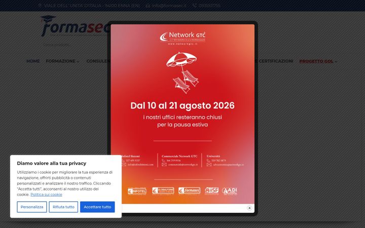 Screenshot of formasec.it