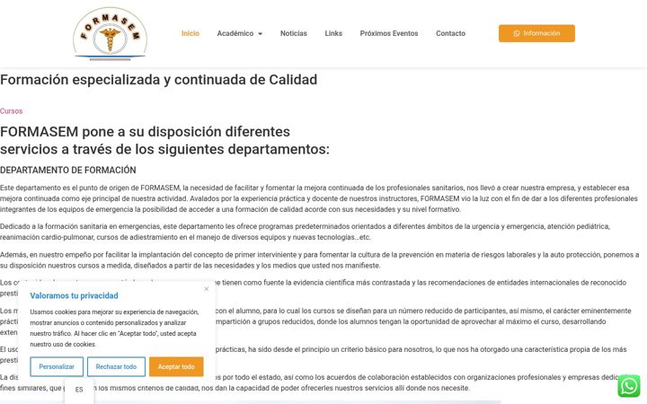 Screenshot of formasem.net