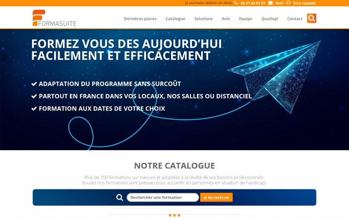 Screenshot of formasuite.fr