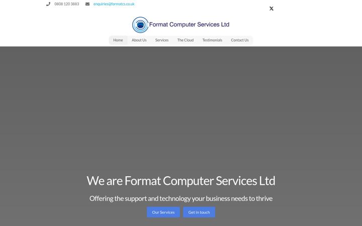 Screenshot of formatcs.co.uk