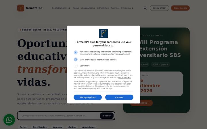 Screenshot of formate.pe