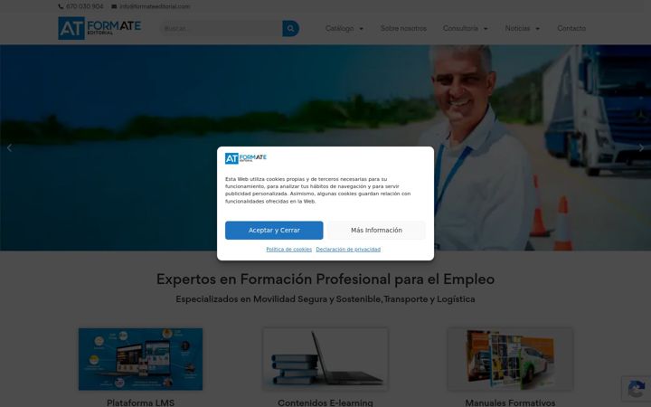 Screenshot of formateeditorial.com
