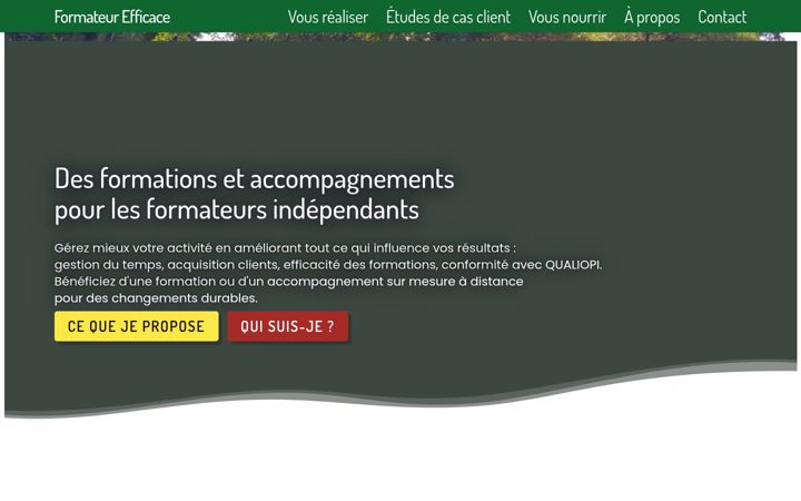 Screenshot of formateurefficace.fr