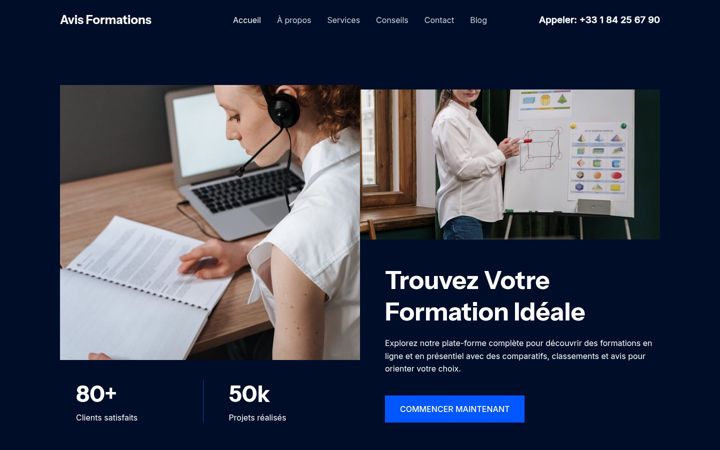 Screenshot of formation-avis.com