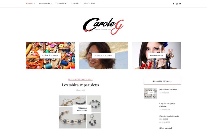 Screenshot of formation-bijou-fantaisie.com