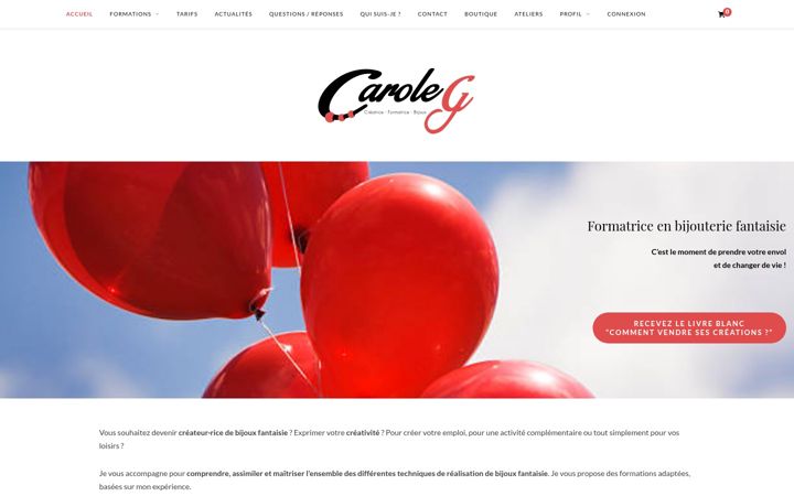 Screenshot of formation-bijou.com