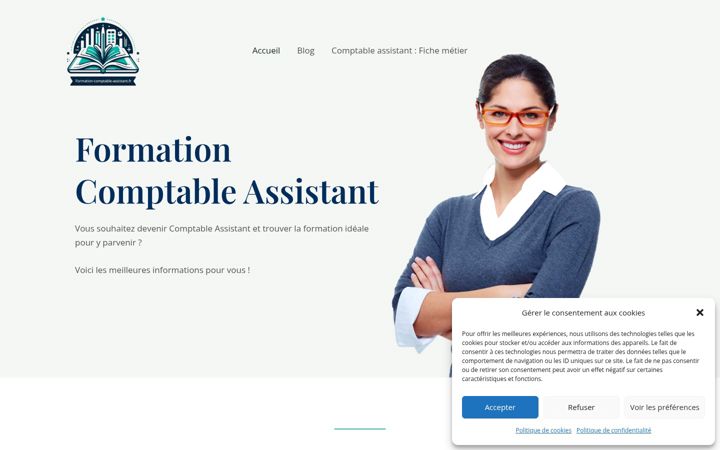 Screenshot of formation-comptable-assistant.fr