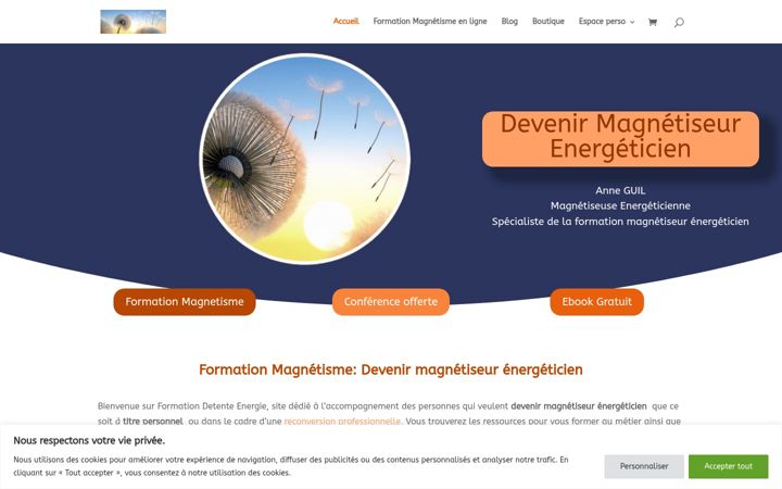 Screenshot of formation-detente-energie.fr