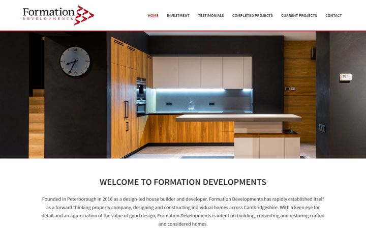 Screenshot of formation-developments.co.uk