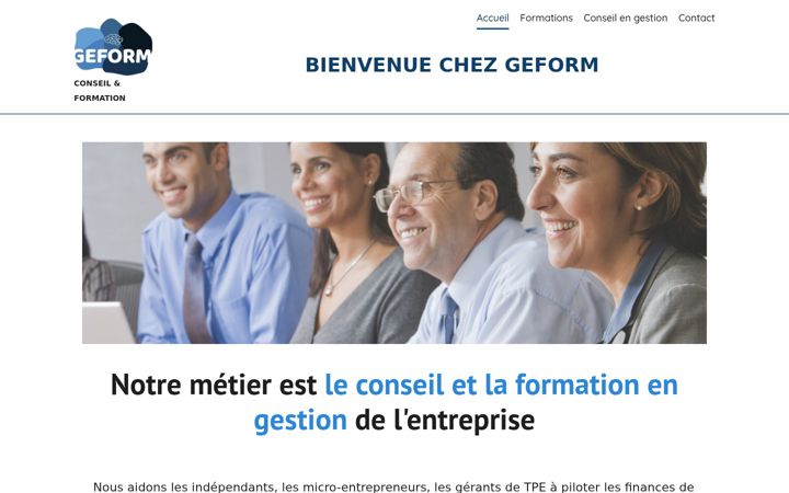 Screenshot of formation-geform.com