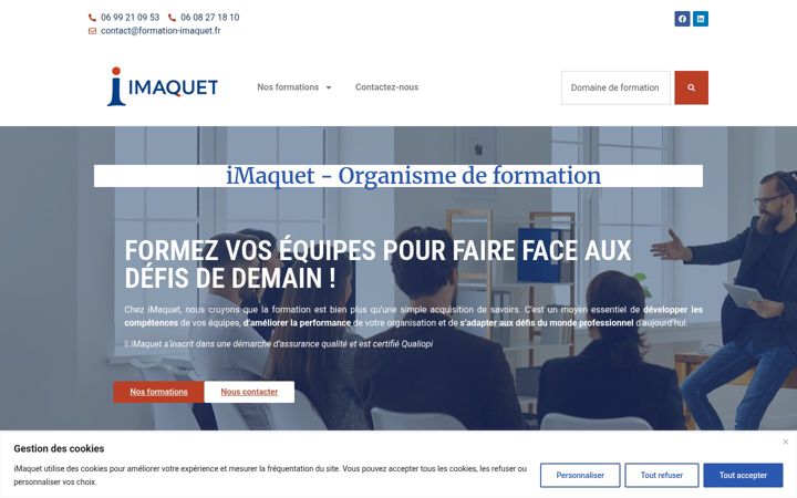 Screenshot of formation-imaquet.fr