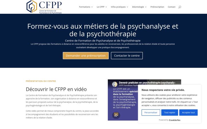 Screenshot of formation-psy-france.com
