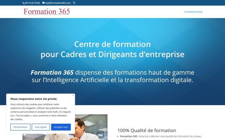 Screenshot of formation365.com