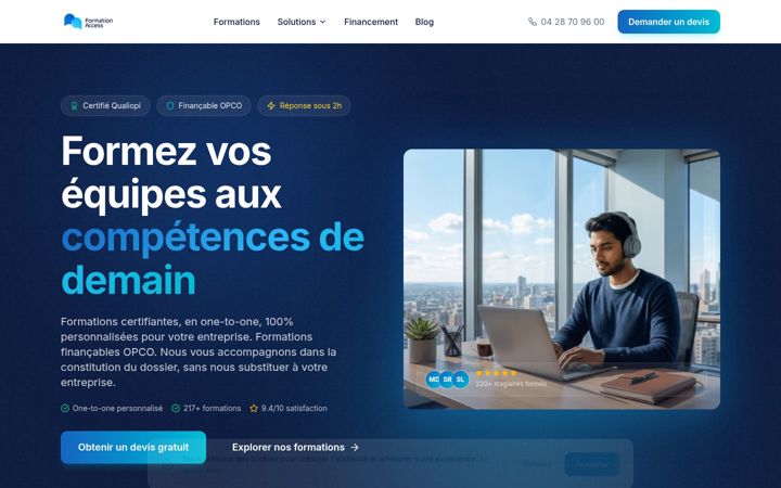 Screenshot of formationaccess.fr