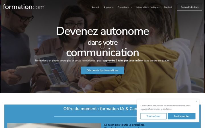 Screenshot of formationcom.fr