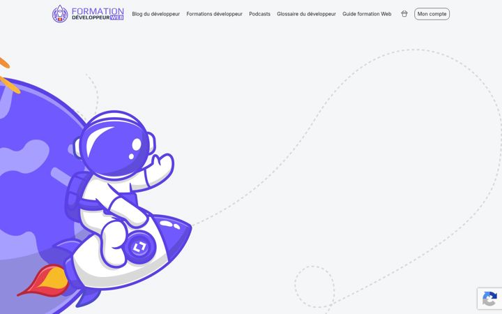 Screenshot of formationdeveloppeurweb.com