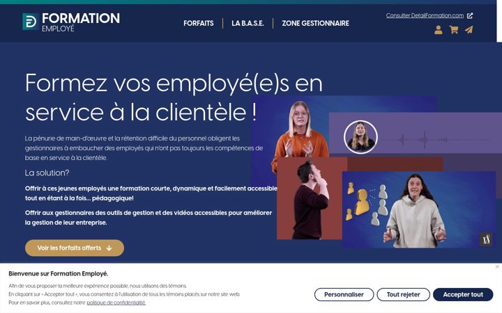 Screenshot of formationemploye.com