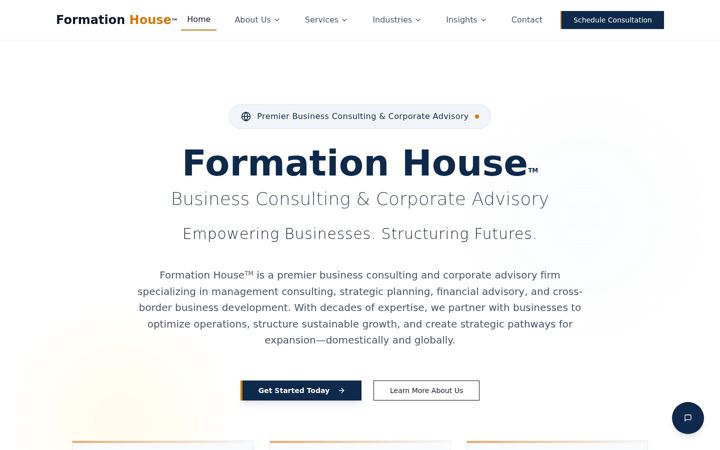 Screenshot of formationhouse.com