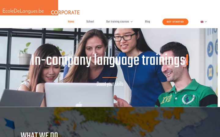 Screenshot of formationlangues.be