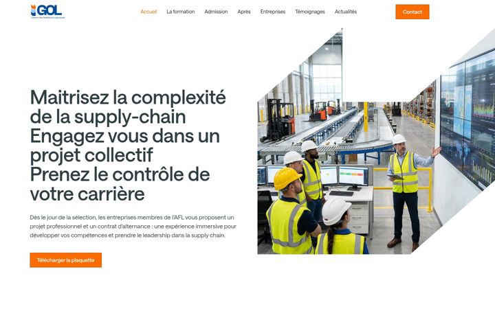 Screenshot of formationlogistique.net