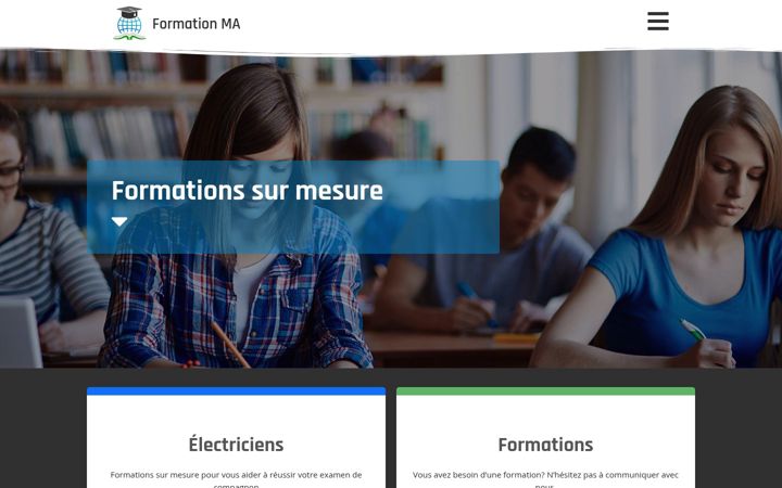 Capture d'écran de formationma.ca